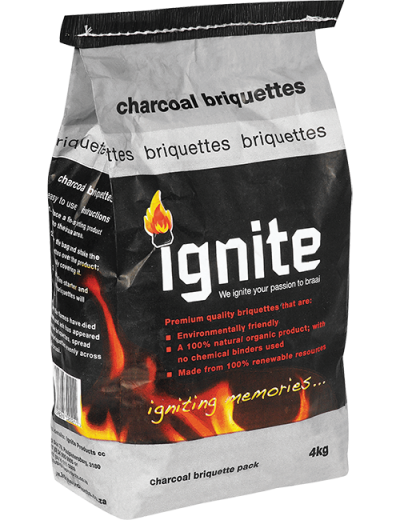 Ignite briquettes