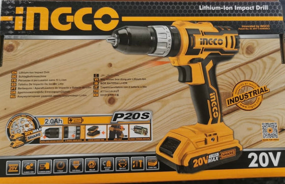 Ingco Impact Drill 20v